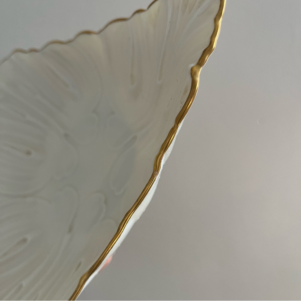 Lenox China Triad Dish Hand Decorated with 24K Gold - Picture 4 of 6